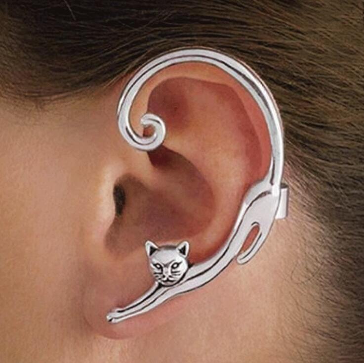 Arete Gato de Lujo en Plata