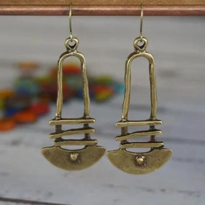 Aretes Semicirculares en Oro