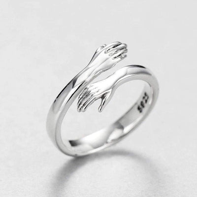 Anillo Abrazo Ajustable en Plata