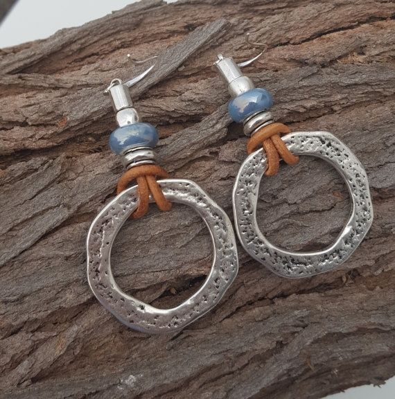 Aretes Vintage de Circulo en Plata