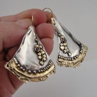 Aretes Plateados Dorados Boho